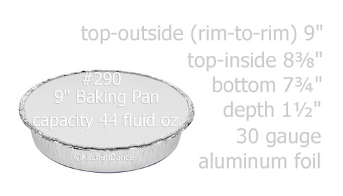Disposable 10 Round Foil Carryout Pan with Board Lid - #260L