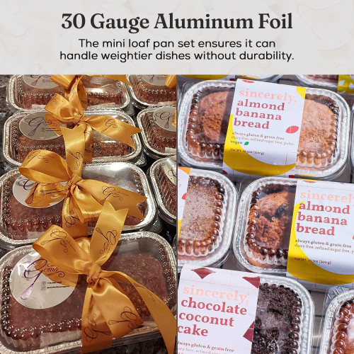 Aluminum 1lb Loaf Pan (30 Count) by Stock Your Home 