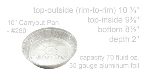 7 Disposable Takeout Foil Container with Plastic Lid - #270P