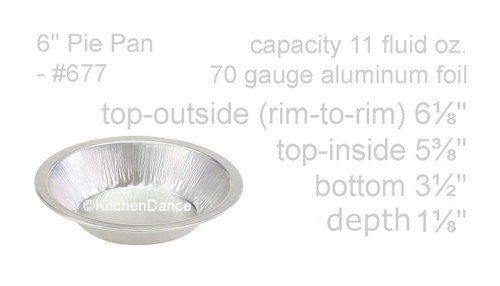 5 Inch Aluminum Foil Mini Pie Pans - Disposable Small Pie Tins For