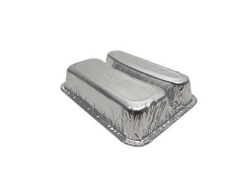 4 Compartment Foil Carryout Tray with Board Lid #4145L