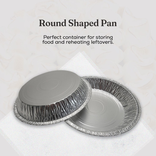 Aluminum Pie Pans, Deep, 32.7 oz, 9 Diameter x 1.31, Silver, 500/Carton -  Office Source 360