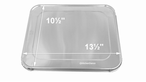 Disposable Half Size Foil Steam Table Pan - Medium Depth - #4255