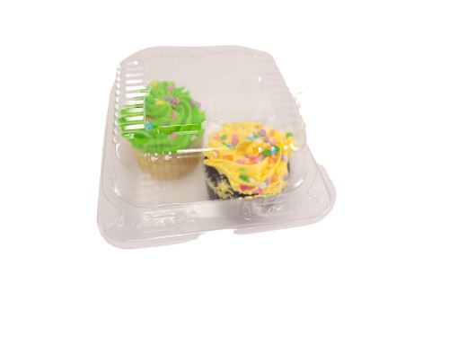 5 Square Medium Clear Hinged Container 500/CS –