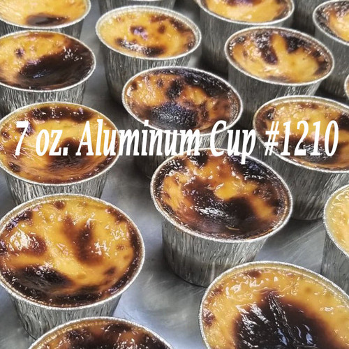 7 oz. Disposable Aluminum Foil Cake & Dessert Cups #1210NL