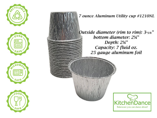 Handi-Foil 3½ oz. Aluminum Foil Utility Cup w/Clear Plastic Lid