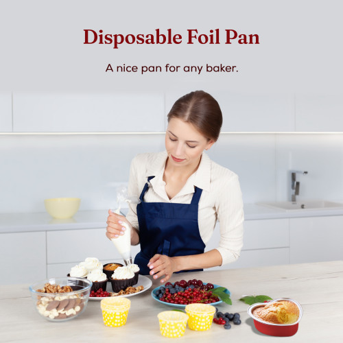 Heart Shaped Foil Pan with Dome Lid