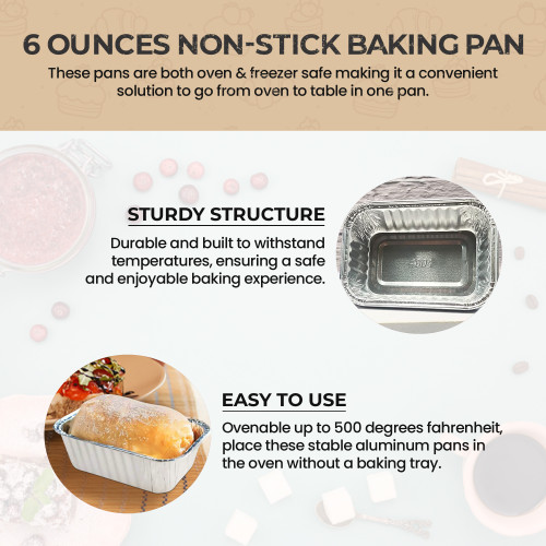 6 cavity Mini Poundcake Pan Loaf Pan