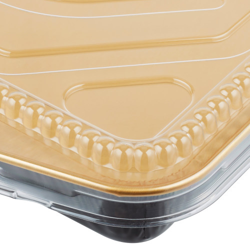 Black and Gold Foil Entrée or Large Casserole Pan (KD-9664PT)