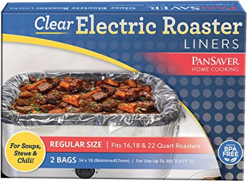 PanSaver Slow Cooker Liners - Disposable Liners with Sure Fit Band