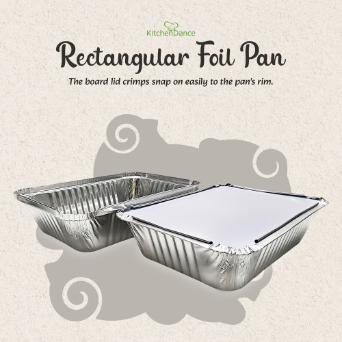 2-1/4 Lb. Heavy Foil Take out Pan with Board Lid #6421L