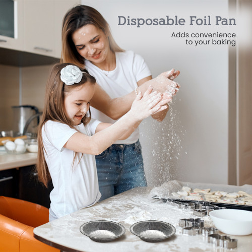 5 Disposable 8 oz. Individual Size Foil Tart /Pie Pan Case of 1000 - #501NL