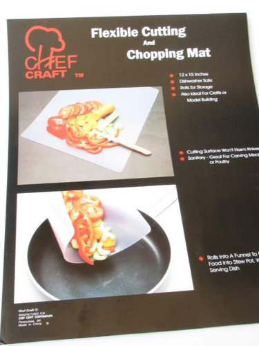 Chef Craft 21296 Flexible Plastic Cutting & Chopping Mat, Clear 15
