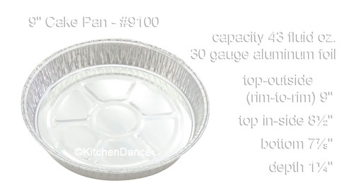 Disposable Aluminum Foil 1/2 Sheet Cake Pan #7300NL