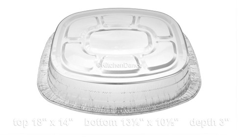 disposable aluminum foil deep roaster pan, baking pan 