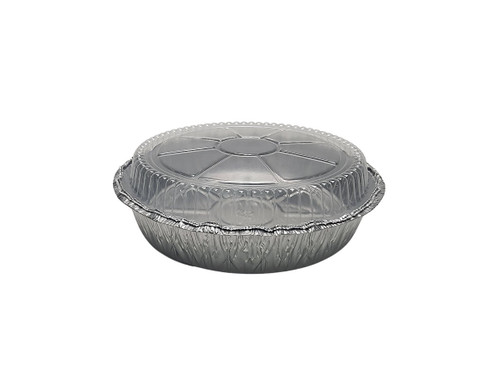 8" Round Carryout Disposable Foil Container with Dome Lid    #280P