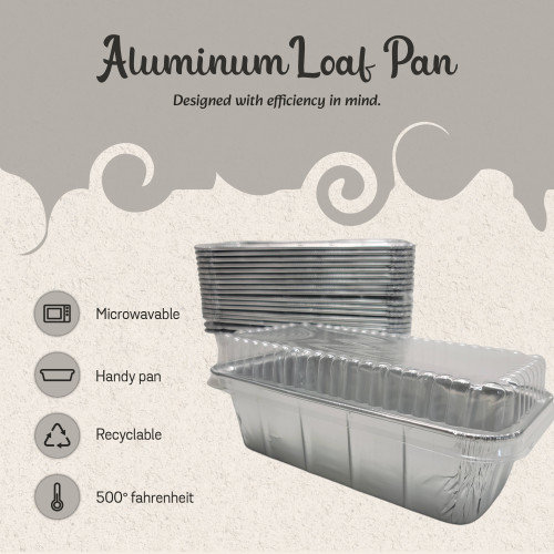 D & W Fine Pack 1½ lb. Foil Loaf Pan with Dome Lid #208P