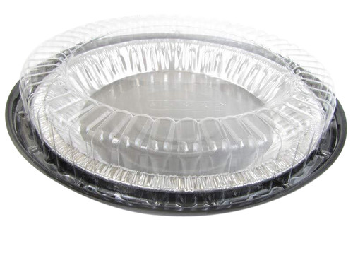 10" pie container - a 2 piece plastic set