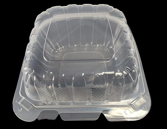 6 x 6 x 3 MFPP 1 Compartment Hinged Take Out Containers