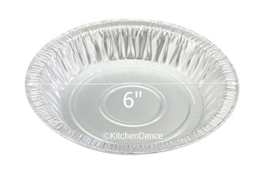 6 Heavyweight Individual Size Foil Pie Pan - #622