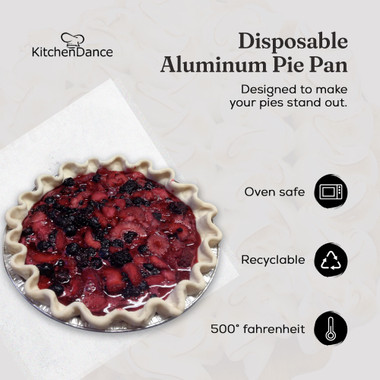 Pactiv® Aluminum Foil 10 Wide Extra Deep 32 oz Pie Plate (23045Y)