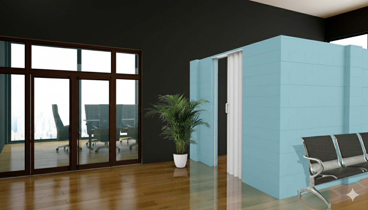 Temporary Walls With Doors | EverBlock Systems