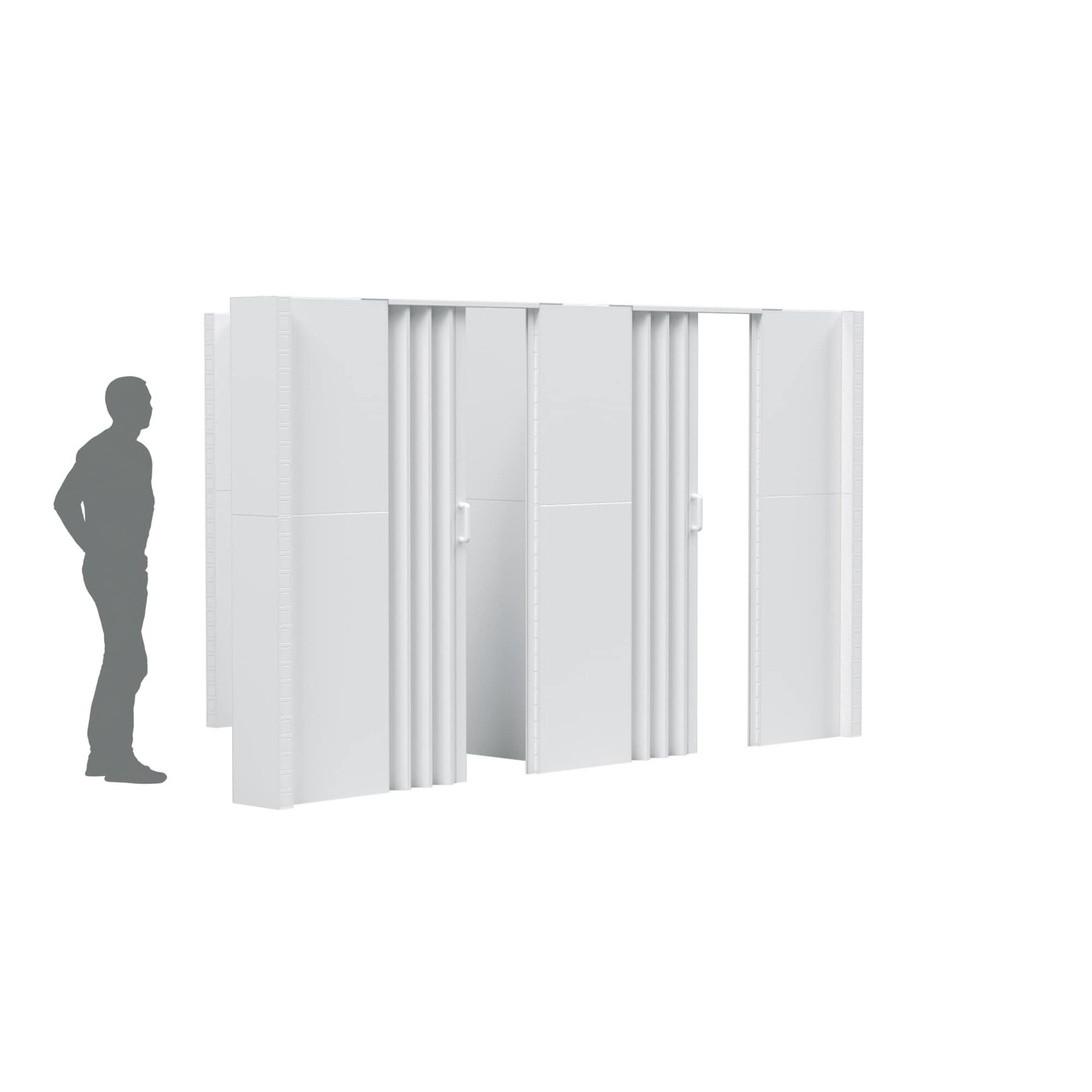EverPanel T-Shaped Wall Kit With 2 Doors - Modular Panels