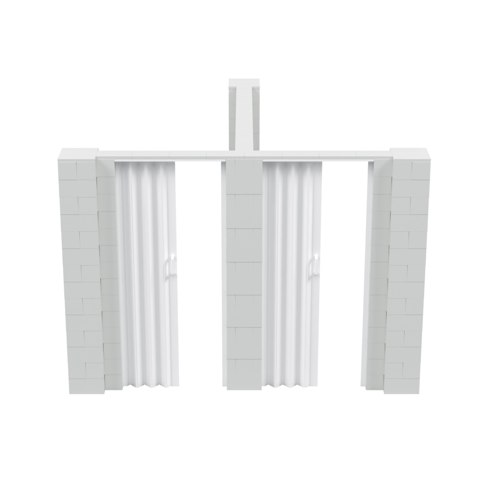 T-Shaped Wall Kit With Door - Modular Giant Play Blocks