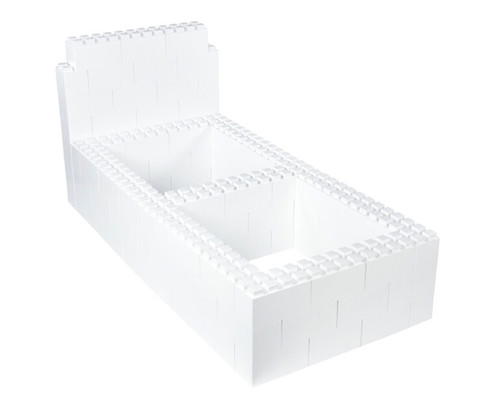 Build your EverBlock bed kit out of modular building blocks!