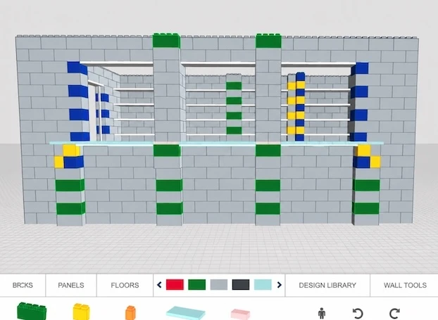 EverBlock virtual 3D builder interface