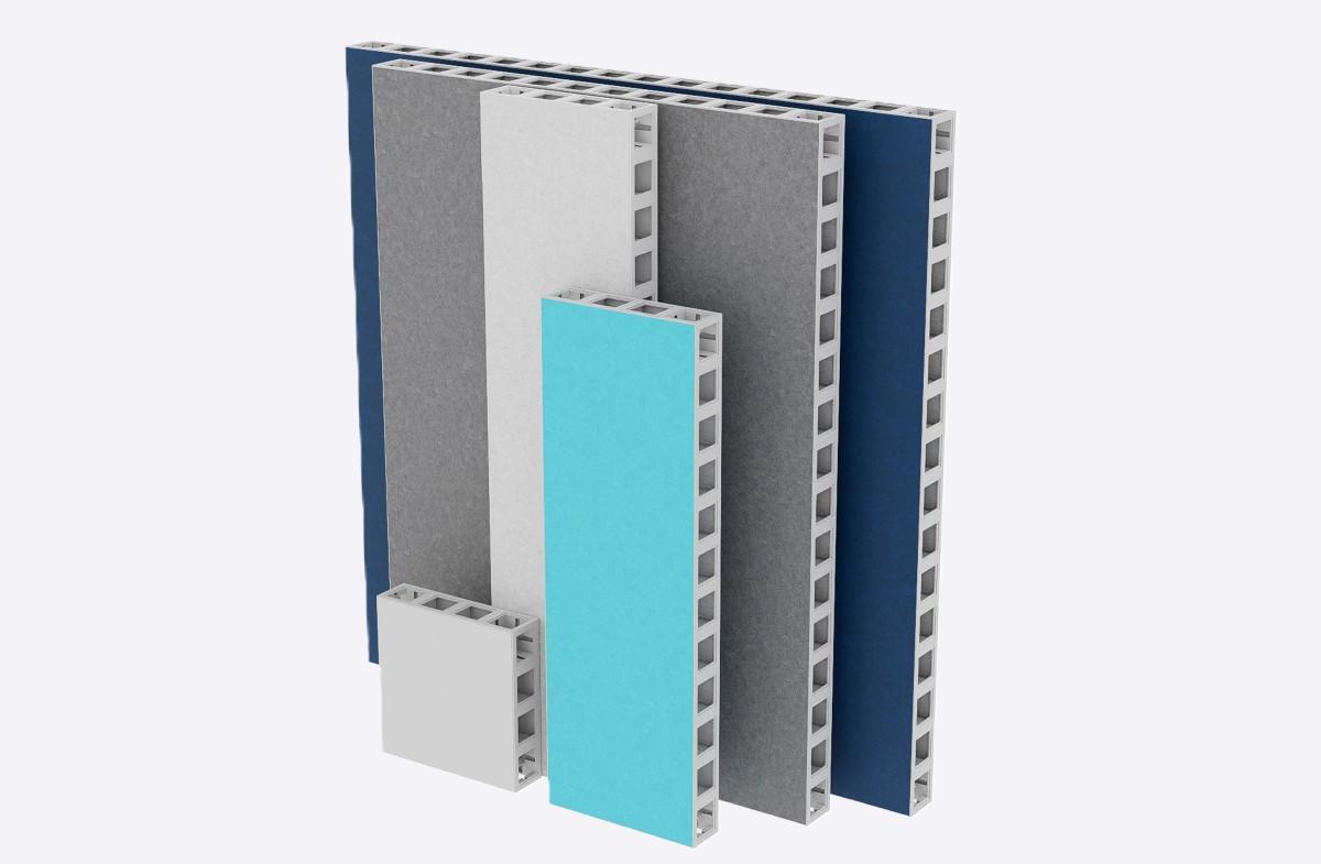 Individual EverPanel in various sizes and colors, demonstrating the versatility for any space.