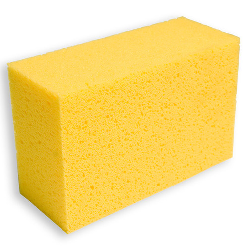 A yellow Orbry Sponge for tiling