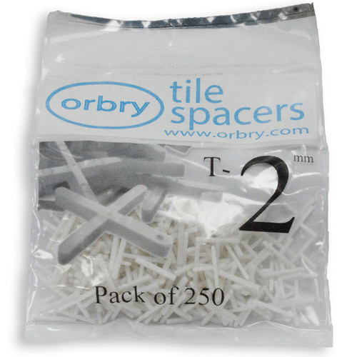 A pack of Orbry branded Orbry White T Shaped Tile Spacers
