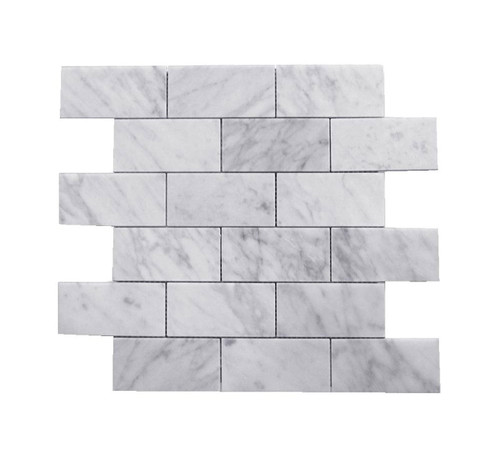 Hampton Large Rectangle Marble Mosaic Tiles (30.5cm x 30.5cm)