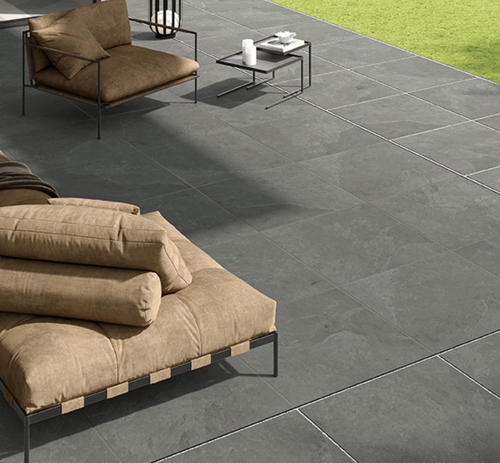 Valverdi Fossil Ash outdoor porcelain tiles