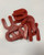 BIHUI Red Horseshoe Shim 3mm (1/8") Spacers