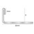 Internal dimensions of the Genesis ESS Stainless Steel Straight Edge Tile Trim