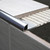 Genesis ETA Aluminium Pro Tile Trim used with tile adhesive and a tile