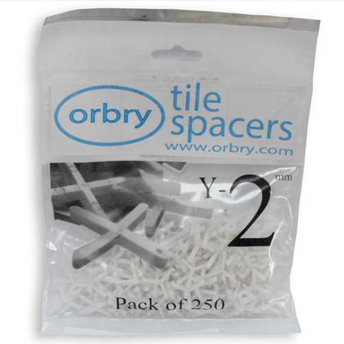 A pack of Orbry White Y Shaped Tile Spacers