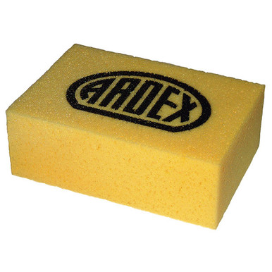 An Ardex grouting sponge complete with Ardex branding