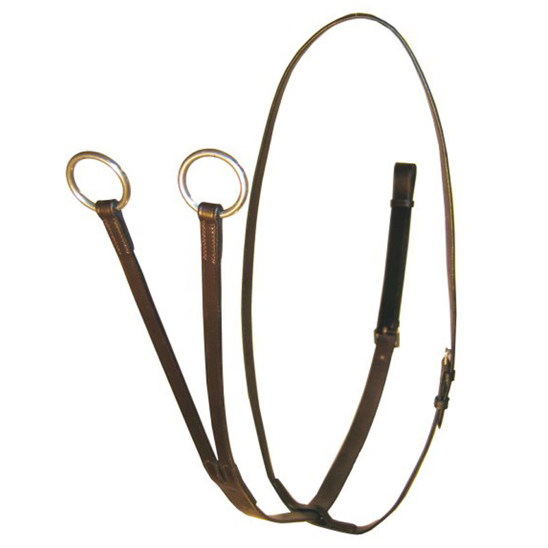 Fourche de martingale en cuir T de T - Équitation