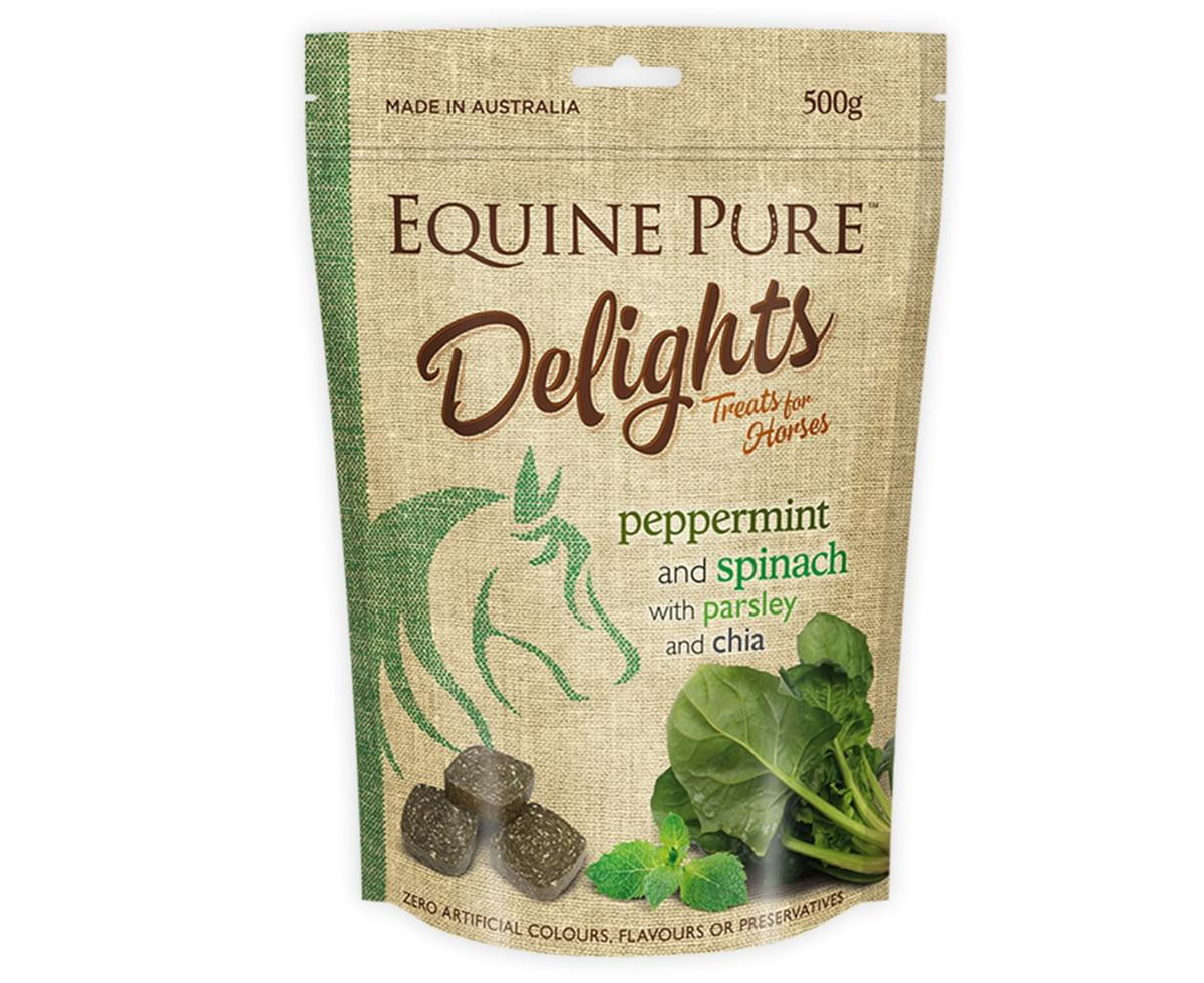 Equine Pure Delights Peppermint and Spinach Horse Treats Aussie Saddlery