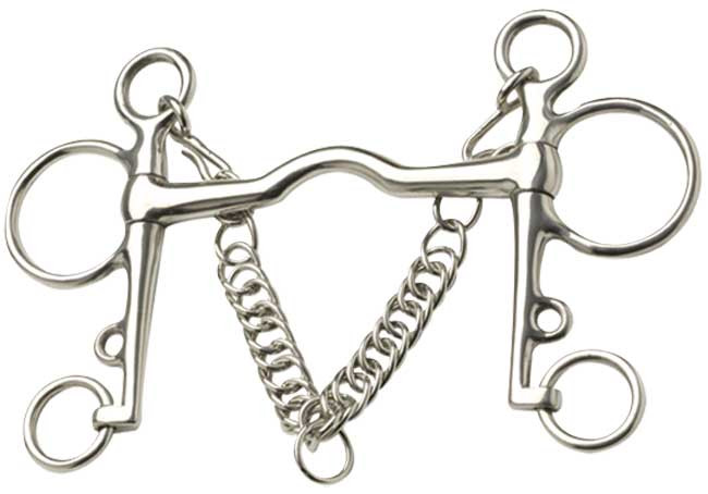 Morso Pelham HKM Port Mouth In Argentan Da 16 Mm - Per Cavalli - Foto 4