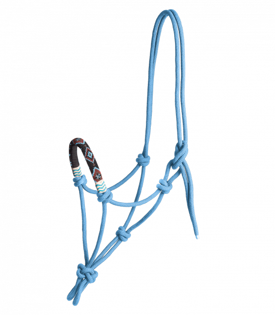 Rope Halter with Beaded Nose - Aussie Saddlery