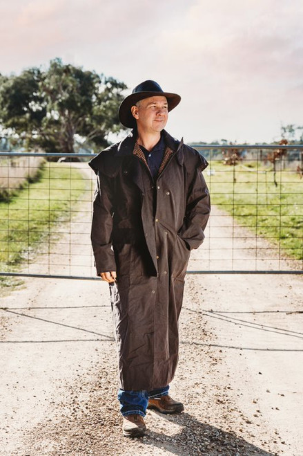 Nullabor Oilskin Coat Full Length