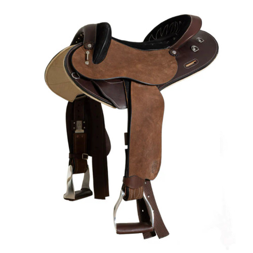 SYD HILL and Sons Gibson Adjustable Half Breed Saddle with Roughout Leather Saddle– FREE SHIPPING AUSTRALAIA WIDE