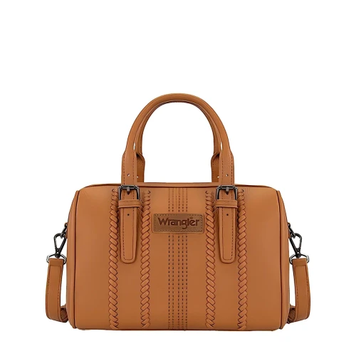 Wrangler Women's Boston Stitch Barrel Bag - Tan
