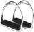 Stirrup Irons Nickel Plated 2 Bar with Treads