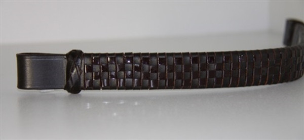 Hunter Checkered Leather Browband