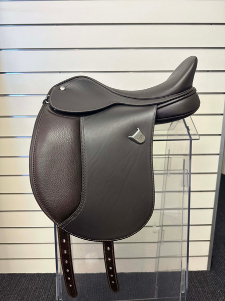 Bates Pony Dressage Saddle EX DEMO with CAIR Brown 15" FREE COVER FREE SHIPPING ANYWHERE IN AUSTRALIA